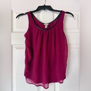 Banana Republic Maroon Tank Top | Cute summer tank top